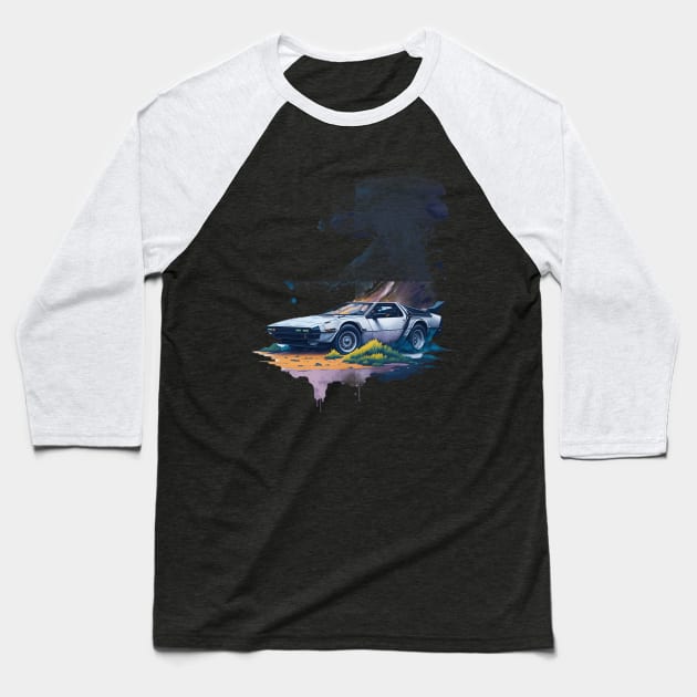 Summer Art DMC DeLorean Baseball T-Shirt by Shop Goods